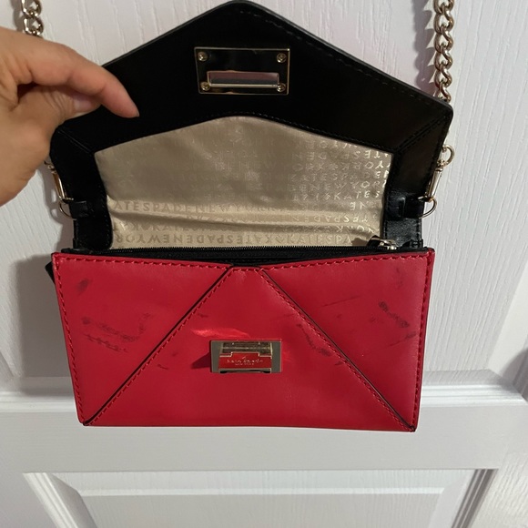 Kate spade - wallet crossbody in red leather. - Picture 5 of 11
